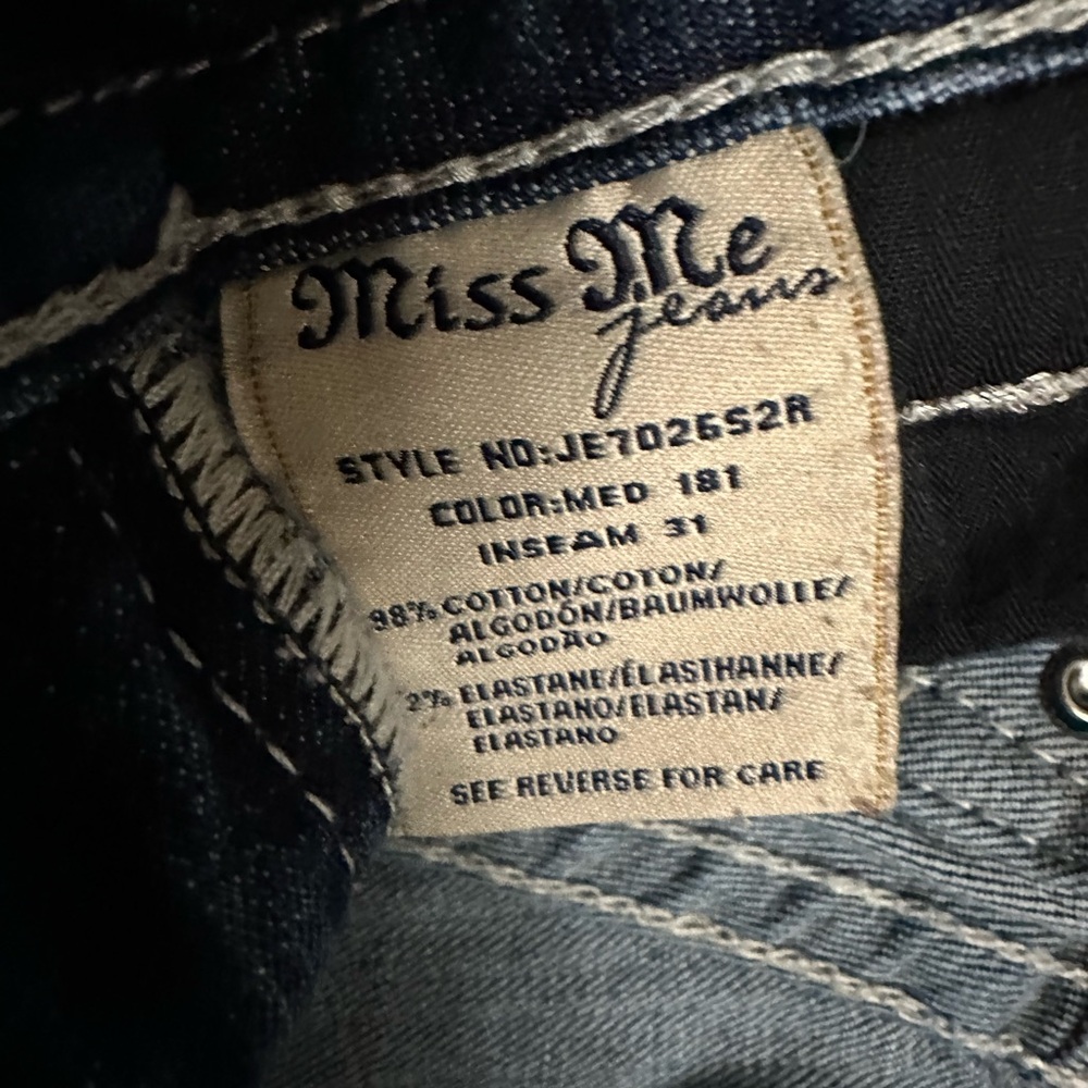 Miss Me Womens Distressed Denim Skinny Jeans - Picture 10 of 12